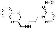 (+)-R-2-{3-[N-(2-BENZO[1,4]DIOXANYLMETHYL)AMINO]-1-PROPYL}-3(2H)-PYRIDAZINONE HYDROCHLORIDE Struktur