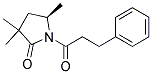 (R)-3,3,5-TRIMETHYL-1-(3-PHENYL-PROPIONYL)-PYRROLIDIN-2-ONE Struktur