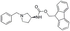 (S)-1-BENZYL-3-FMOC-AMINOPYRROLIDINE Struktur