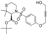 (S)-4-[4-(4-HYDROXY-BUT-2-YNYLOXY)-BENZENESULFONYL]-2,2-DIMETHYL-THIOMORPHOLINE-3-CARBOXYLIC ACID TERT-BUTYL ESTER Struktur