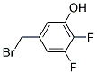 4-(BROMOMETHYL)-6-HYDROXOY-1,2-DIFLUOROBENZENE Struktur