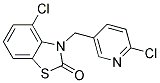 4-CHLORO-3-(6-CHLORO-PYRIDIN-3-YLMETHYL)-3H-BENZOTHIAZOL-2-ONE Struktur