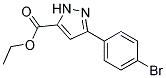 3-(4-BROMOPHENYL)-1H-PYRAZOLE-5-CARBOXYLIC ACID ETHYL ESTER Struktur