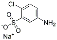 5-Amino-2-Chlorobenzene Sulfonic Acid Sodium Struktur