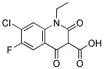 7-Chloro-6-Fluoro-1-Ethyl-1,4-Dihydro-4-Oxoquinolone-3-Carboxylic Acid Struktur