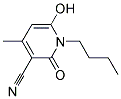 N-Beutyl-3-Cyano-4-Methyl-6-Hydroxy-2-Pyridone Struktur