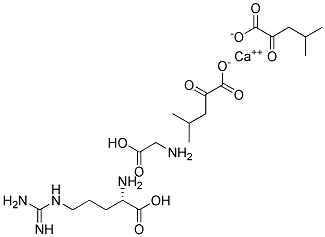 Glycine-Arginine-CalciumAlpha-Ketoisocarproate Struktur