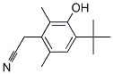 (4-Tert-Butyl-3-Hydroxy-2,6-Dimethylphenyl)Acetonitrile Struktur