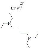 trans-Bis(triethylphosphine)platinum(II)chloride Struktur