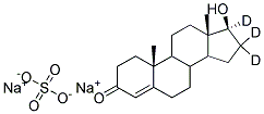 SODIUM TESTOSTERONE-16,16,17-D3 SULFATE - CONTROLLED Struktur