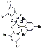 TRIS(2,4,6-TRIBROMOPHENOXY)DICHLOROPHOSPHORANE Struktur