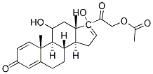 PREDNISOLONE 1,4,16-TRIENE 21-ACETATE Struktur