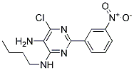 N4-BUTYL-6-CHLORO-2-(3-NITROPHENYL)PYRIMIDINE-4,5-DIAMINE Struktur