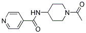 N-(1-ACETYL-4-PIPERIDINYL)-4-PYRIDINECARBOXAMIDE Struktur