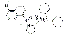 DANSYL-(L)-PROLINE DICYCLOHEXYLAMMONIUM SALT Struktur