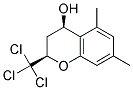 CIS-5,7-DIMETHYL-2-TRICHLOROMETHYL-CHROMAN-4-OL Struktur