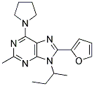 9-SEC-BUTYL-8-(FURAN-2-YL)-2-METHYL-6-(PYRROLIDIN-1-YL)-9H-PURINE Struktur