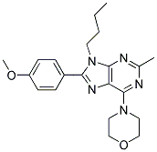 9-BUTYL-8-(4-METHOXYPHENYL)-2-METHYL-6-MORPHOLINO-9H-PURINE Struktur