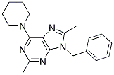 9-BENZYL-2,8-DIMETHYL-6-(PIPERIDIN-1-YL)-9H-PURINE Struktur