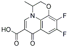 9,10-DIFLORO-3-METHYL-7-OXO-2,3-DIHYDRO-7H-PYRIDO(1,2,3-DE)-(1,4)BENZOXAZINE-6-CARBOXYLIC ACID Struktur