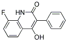 8-FLUORO-4-HYDROXY-3-PHENYL-2(1H)-QUINOLINONE Struktur