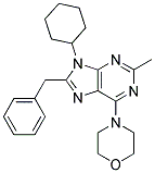 8-BENZYL-9-CYCLOHEXYL-2-METHYL-6-MORPHOLINO-9H-PURINE Struktur