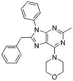 8-BENZYL-2-METHYL-6-MORPHOLINO-9-PHENYL-9H-PURINE Struktur