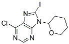 6-CHLORO-8-IODO-9-(TETRAHYDRO-2H-PYRAN-2-YL)PURINE Struktur