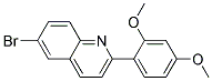 6-BROMO-2-(2,4-DIMETHOXYPHENYL)-QUINOLINE- Struktur