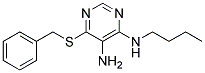 6-(BENZYLTHIO)-N4-BUTYLPYRIMIDINE-4,5-DIAMINE Struktur