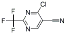 4-CHLORO-2-(TRIFLUOROMETHYL)PYRIMIDINE-5-CARBONITRILE Struktur