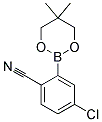 4-CHLORO-2-(5,5-DIMETHYL-1,3,2-DIOXABORINAN-2-YL)BENZONITRILE Struktur