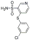 4-[(3-CHLOROPHENYL)THIO]-3-PYRIDINESULFONAMIDE Struktur