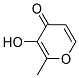 3-HYDROXY-2-METHYL-4-PYRON Struktur