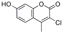 3-CHLORO-4-METHYL-7-HYDROXYCOUMARIN Struktur