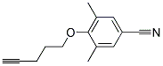 3,5-DIMETHYL-4-(PENT-4-YNYLOXY)BENZONITRILE Struktur