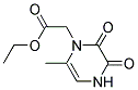 ethyl 2-(3,4-dihydro-6-methyl-2,3-dioxopyrazin-1(2H)-yl)acetate Struktur