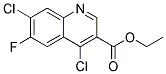 ETHYL 4,7-DICHLORO-6-FLUOROQUINOLINE-3-CARBOXYLATE, TECH Struktur