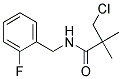 N1-(2-FLUOROBENZYL)-3-CHLORO-2,2-DIMETHYLPROPANAMIDE, TECH Struktur