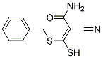 3-(BENZYLTHIO)-2-CYANO-3-MERCAPTOACRYLAMIDE, TECH Struktur