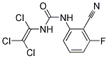 N-(2-CYANO-3-FLUOROPHENYL)-N'-(1,2,2-TRICHLOROVINYL)UREA, TECH Struktur