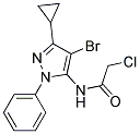 N1-(4-BROMO-3-CYCLOPROPYL-1-PHENYL-1H-PYRAZOL-5-YL)-2-CHLOROACETAMIDE, TECH Struktur