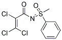 N1-(1-METHYL-1-OXO-1-PHENYL-LAMBDA~6~-SULFANYLIDENE)-2,3,3-TRICHLOROACRYLAMIDE, TECH Struktur