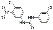 N-(4-CHLORO-3-NITROPHENYL)-N'-(3-CHLOROPHENYL)UREA, TECH Struktur