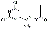 O4-(2,2-DIMETHYLPROPANOYL)-2,6-DICHLOROPYRIDINE-4-CARBOHYDROXIMAMIDE, TECH Struktur