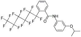 N-(3-ISOPROPOXYPHENYL)-2-(1,1,2,2,3,3,4,4,5,5,6,6,6-TRIDECAFLUOROHEXYL)BENZAMIDE, TECH Struktur