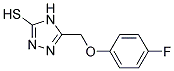 5-[(4-FLUOROPHENOXY)METHYL]-4H-1,2,4-TRIAZOLE-3-THIOL Struktur