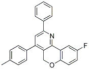 6-FLUORO-3-PHENYL-1-P-TOLYL-10H-9-OXA-4-AZA-PHENANTHRENE Struktur