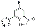 5-FLUORO-7-ISOXAZOL-5-YL-BENZOFURAN-3-ONE Struktur