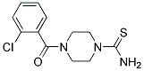 4-(2-CHLORO-BENZOYL)-PIPERAZINE-1-CARBOTHIOIC ACIDAMIDE Struktur